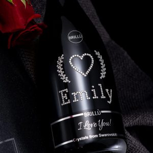 Luxury Bottle Gift personalized with Swarovski elements